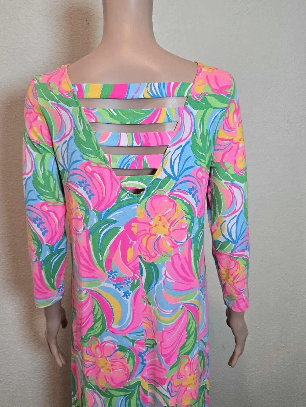 Lilly Pulitzer Ophelia Swing Dress Size Sm Elephant Monkey Lion Green Blue Pink